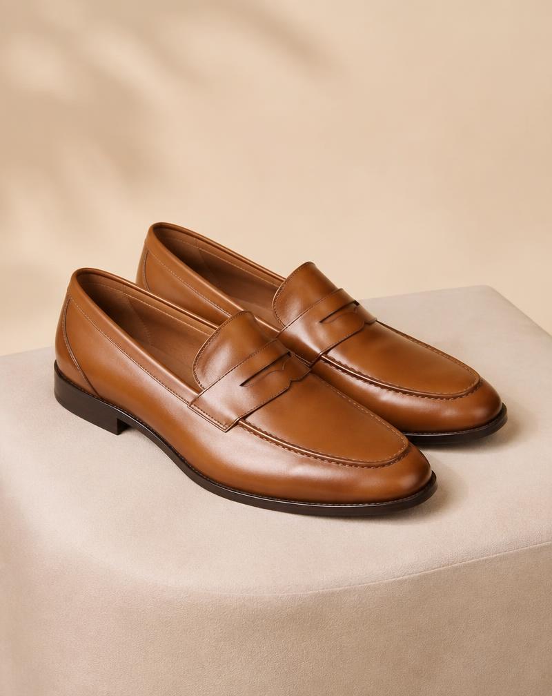 Mocassim Couro Caramelo