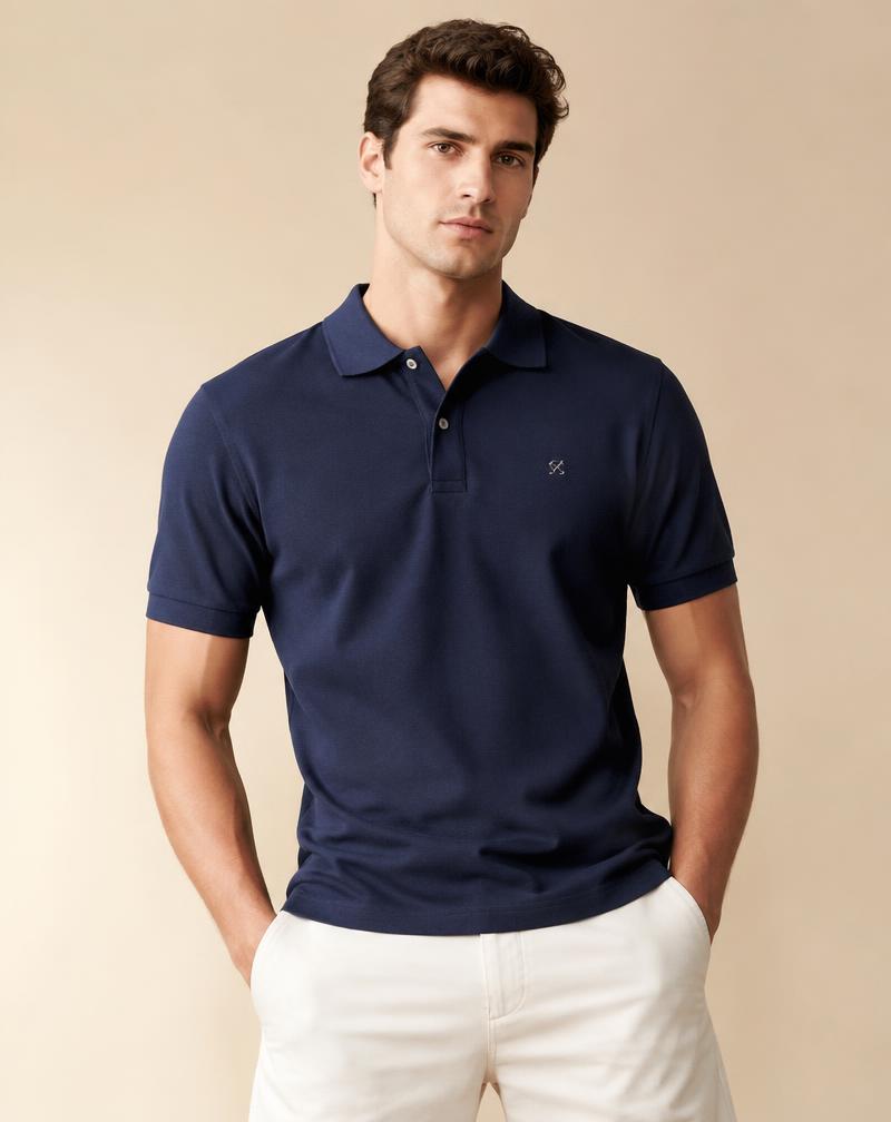 Polo Piquet Marinho Premium