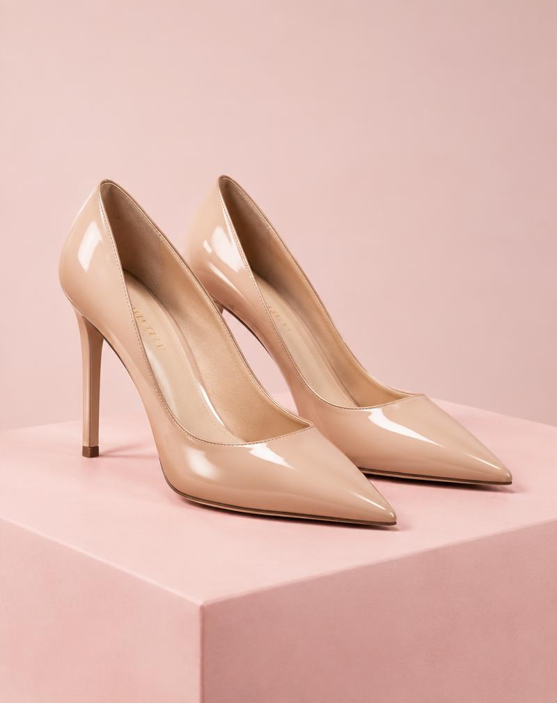 Scarpin Nude Salto Fino 10cm